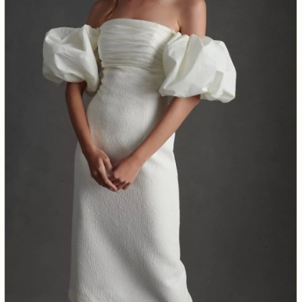 Rebecca Vallance Genevieve Puff-Sleeve Dress